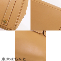 103018667 エルメス HERMES バーキン 40 □A刻印 ナチュラル ゴールド金具 クシュベル ハンドバッグ ユニセックス_画像6