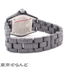 101693056 シャネル CHANEL J12 8P 29mm H2569 ブラック セラミック SS ダイヤモンド 腕時計 レディース 電池式_画像3