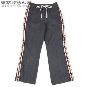 101688737 MiuMiu MIUMIU cotton jersey - truck pants MP1214 gray cotton nylon 42 pants lady's 