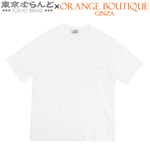 101702536 エルメス HERMES Tシャツ H刺繍 カットソー ホワイト コットン トップス XXL 半袖Ｔシャツ メンズ