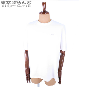 101701168 バレンシアガ BALENCIAGA コクーン ミニロゴプリント Tシャツ 482204TYK28 ホワイト コットン XS 半袖Ｔシャツ メンズ