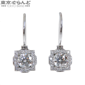 101729813 Harry Winston bell тросик серьги ESDPRD005BEL Pt950 K18WG бриллиант 0.51ct 0.53ctpave женский с отделкой 