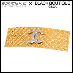 504017918 Chanel здесь Mark matelasse заколка 98P Gold x silver metallic ru костюм ювелирные изделия Vintage мелкие вещи женский 