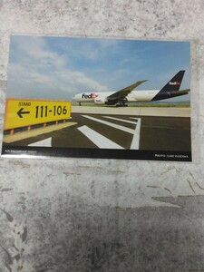 送料込! 関西国際空港「フェデックス」ポストカード (KIX 関空・空港・航空・飛行機・絵葉書・絵はがき・Fedex・航空貨物・エアライン