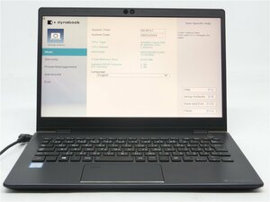 TOSHIBA　G83/DN　Core8世代i5　8250U 　メモリ8GB/SSD128　BIOSまで表示　　詳細不明　　ジャンク扱い 　送料無料