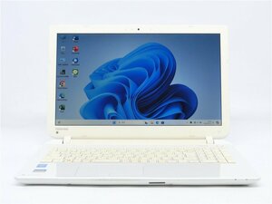 WEBカメラ/中古/15.6型/ノートPC/Win11Home/高速SSD256/8GB/COREi5　5200U/TOSHIBA　T65/PW46E　テンキー 　MSoffice　送料無料