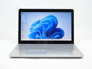 カメラ/中古/15.6型タッチパネル/ノートPC/Win11/新品SSD256/8GB/COREi5　3337U/SONY　SVF15A17CJS　無線WIFI/HDMI/office搭載　送料無料