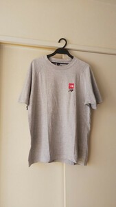 THE NORTH FACE☆ノースフェイス☆スクエアロゴ☆Tシャツ☆S☆グレー系