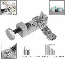 腕時計修理工具セット 185点 電池交換 ベルト調整 精密ドライバー　裏蓋開け　交換ピン　バネ棒外し_画像9