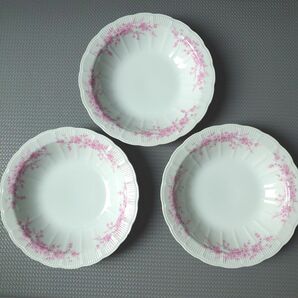 食器　皿　おしゃれ　桜柄　3枚セット 　まとめ売り　洋食器 スープ皿 花柄