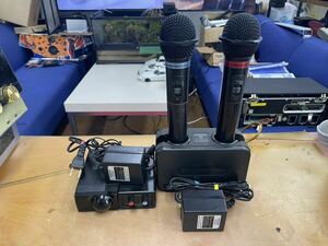  Audio Technica infra-red rays wireless microphone set CR770+CLM770