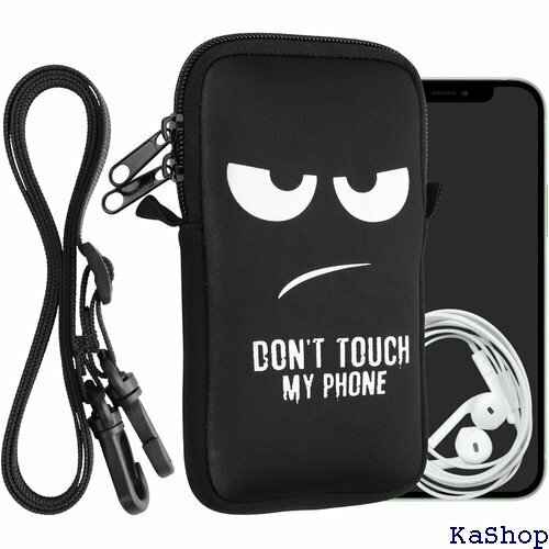 kwmobile スマホショルダー 対応: L - 6 護ケース Dont touch my phoneデザイン 317