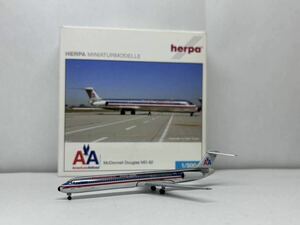 レア 1/500 Herpa American Airlines McDonnell Douglas MD-82 N214AA ヘルパ アメリカン航空 マクドネルダグラス MD-80 