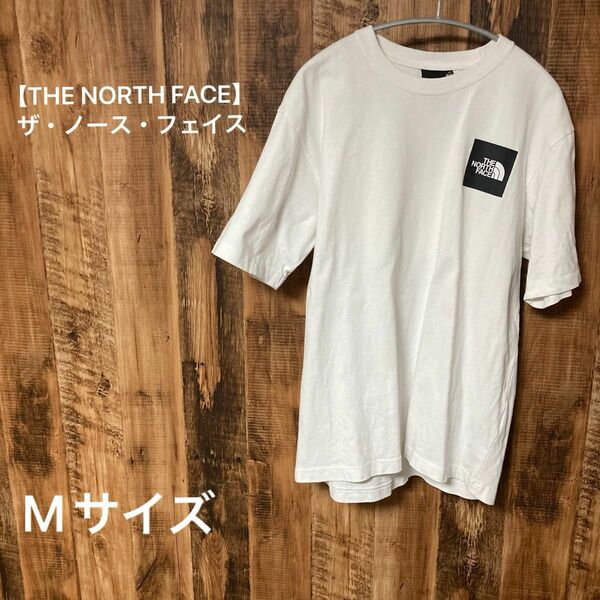 【THE NORTH FACE】 ザ・ノース・フェイス ボックスロゴ　Tシャツ ホワイト　Mサイズ