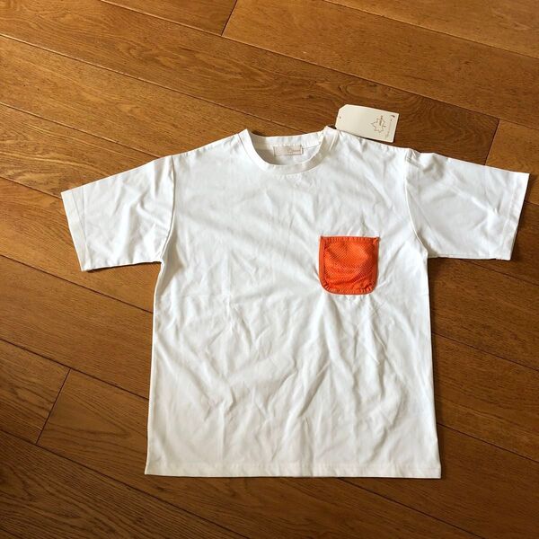 LOGOS DAYS Tシャツ ポリエステル100 サイズM 白 半袖 メッシュポケット