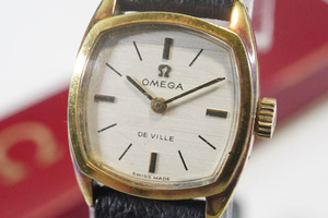 1円~【752】実働　OMEGA／オメガ　511.340　DE VILLE／デビル　手巻き　レディース　正規品ベルト　腕時計　箱付き