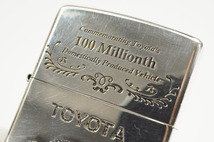 【797】ZIPPO／ジッポー　TOYOTA 100周年記念　1999年製　シリアル有り　No.06440　オイルライター　_画像6