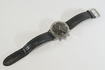 1円~【840】HAMILTON／ハミルトン　9304　CHRONOGRAPH／クロノグラフ　デイト　自動巻き　メンズ　黒色文字盤　腕時計_画像4