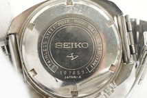 1円~【863】SEIKO／セイコー　7017-8000　5 SPORTS　SPEEDTIMER　自動巻き　デイデイト　ネイビー文字盤　メンズ　腕時計_画像10