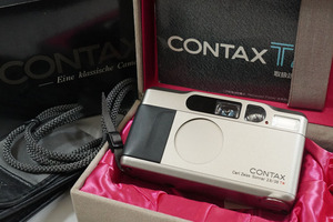 1 jpy ~[868]CONTAX| Contax T2 |LENDS Carl Zeiss Sonnar 38mm F2.8 T* box attaching 