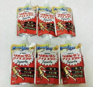 大正製薬 リポビタン アイススラリー ハニーレモン風味 6セット リポビタンsports sports 熱中症 水分補給 ゼリー飲料 