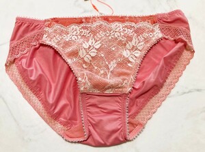 AMO'S STYLE BY Triumph　Mサイズ・PINK花柄　ショーツ　アモスタイルレース　プライスタグカット品10208600-M005