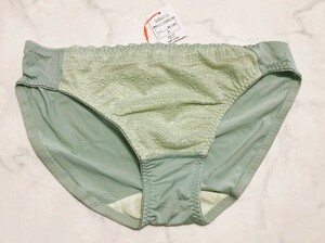 AMO'S STYLE BY Triumph　Lサイズライトグリーン色花柄　ショーツ　アモスタイルレース・プライスタグカット品10199750-7059