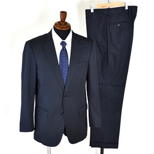 4TE028] новый товар Brooks Brothers хлопок 100% 2. кнопка однобортный костюм 38SHT / AB5 / M темно синий манжеты 4..no- tuck 19-15-8186