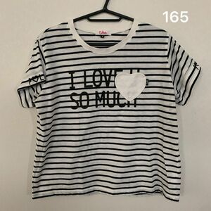 最終値下げ　ピンクラテ　165 半袖Tシャツ ボーダーTシャツ&スカート　2点