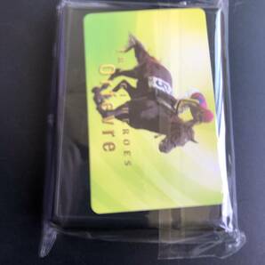 競馬JRAG1ホースピンバッジカードシールセット日本ダービー馬オルフェーヴル池添謙一新品未使用未開封非売品の画像1