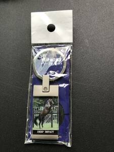  horse racing name horse deep impact acrylic fiber key holder new goods unused unopened goods 