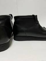 【正規品】Clarks Wallabee Boot 美品 クラークス ワラビーブーツ ブラックレザー 26.5 UK8.5 黒 革 英国 靴 ビジネス ストリート メンズ_画像6