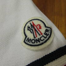 MONCLER　モンクレール　鹿の子ポロシャツ　ホワイト　表記サイズL　送料230円_画像8