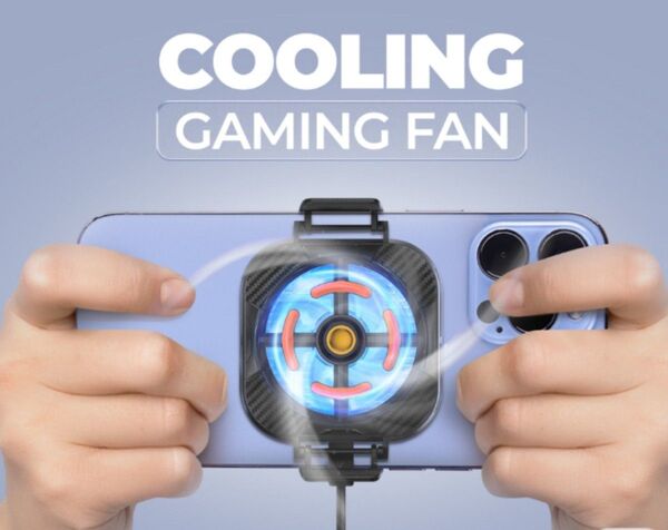 スマホ冷却ファンNETPAC X94 Radiator Magnet Cooler Cooling Fan Gaming