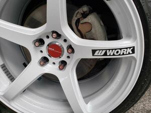 ホイールステッカー３ 4枚セット WORKEMOTION WORK kiwami T5R T7R D9R M8R RS11 ZR10 MEISTER EQUIP