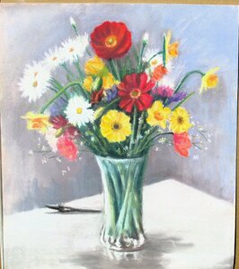 Art hand Auction Modern Pastel Society, Konno Kazue Flowers pastel on F10 paper, A gentle taste that only pastels can offer, The outcome, 20240526S1, Artwork, Painting, Pastel drawing, Crayon drawing