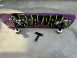  skateboard skateboard CREATURE Complete total length 80cm width 19cm 7.5inch tool attaching 