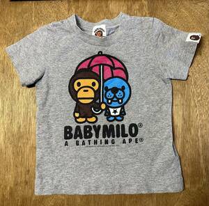  used BABY MILO Bathing APE T-shirt size 80
