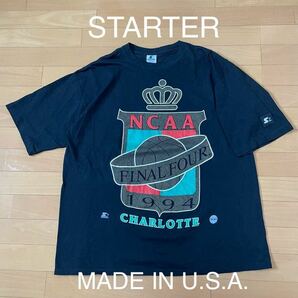 STARTER スターター NCAA FINAL FOUR 1994 CHARLOTTE プリント Tシャツ MADE IN U.S.A. ブラック XL の画像1
