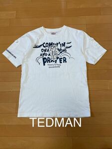 TEDMAN テッドマン　Tシャツ 半袖 プリント ホワイト 42サイズ