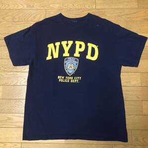 NYPD (NEW YORK POLICE DEPARTMENT) MEN’S SHORT SLEEVE T-SHIRTS size-L(着丈68身幅55) 中古 送料無料 NCNR