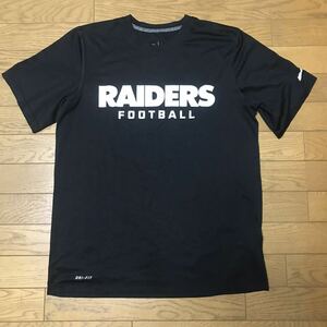 NFL LAS VEGAS RAIDERS MEN’S DRI-FIT SHORT SLEEVE T-SHIRTS (NIKE) size-M(着丈70身幅52) 中古 送料無料 NCNR