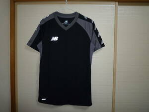 ニューバランス 半袖シャツ 黒×グレー Mサイズ