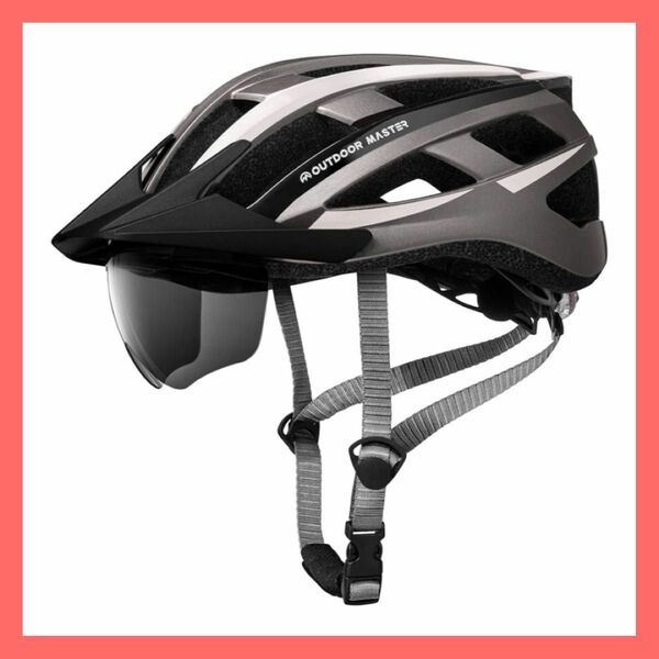 自転車ヘルメット ロードバイク MTB 両用 ASTM安全規格 LEDライト L