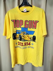 ビンテージ Tシャツ TOP GUN インディ500 80年代 プリント