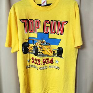 ビンテージ Tシャツ TOP GUN インディ500 90年代 プリント