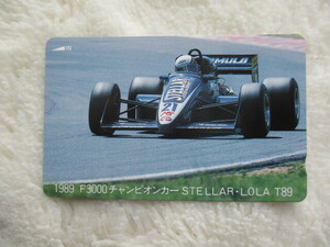 テレカ 50度数（1989 F3000 チャンピオンカー ）スリーブ付