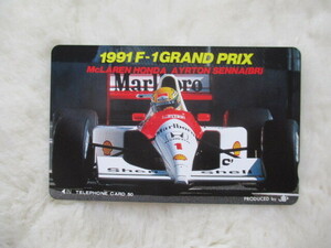  телефонная карточка 50 частотность (1991 F-1 GRAND PRIX i-ll тонн * Senna ) рукав есть 