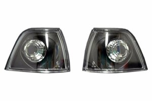 [ liquidation goods ] corner lamp black in na- crystal lens 91-98 BMW E36 3 series 4 -door sedan left right set 