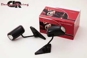 ドアミラー エアロミラー LED ブラック ミラー面手動調整 右ハンドル車 GC GF 系 インプレッサ